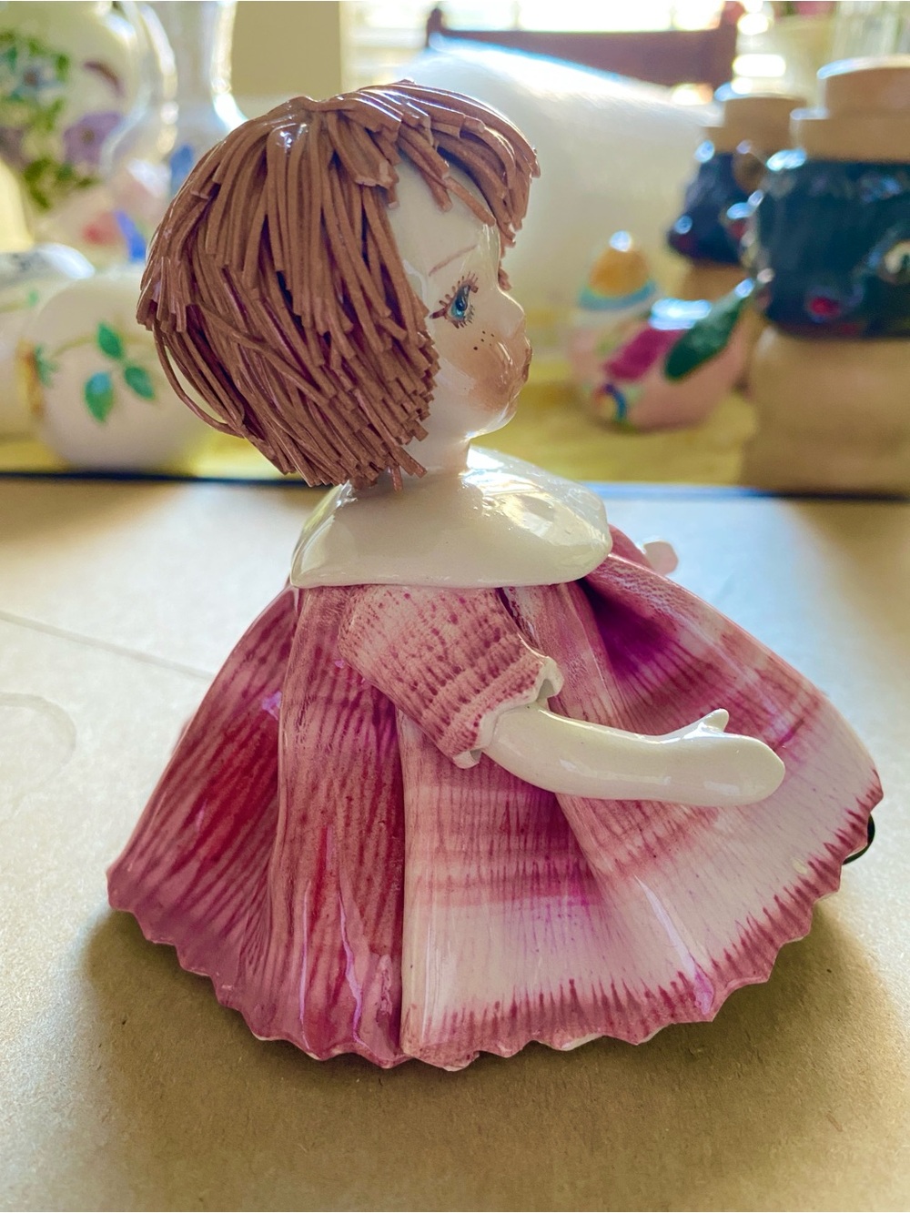 Vintage 1980s Lino Zampiva porcelain figurine handmade in Italy. EC Blue Eyes - Picture 7 of 14